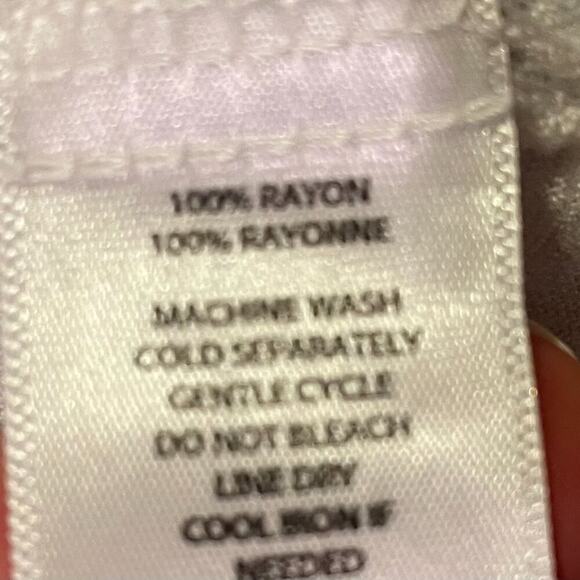 Beach Lunch Lounge Long Sleeve Striped Button Down Shirt, Floral Embroidery, M - Picture 8 of 11